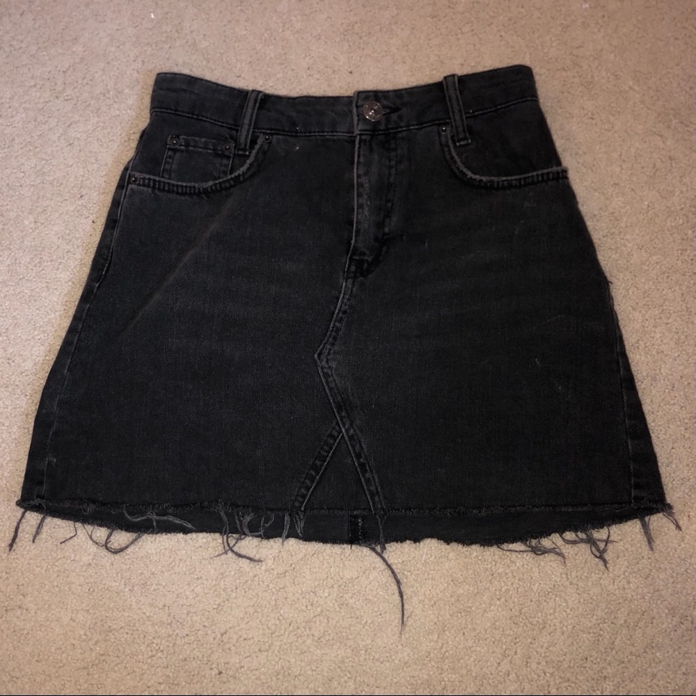 BDG Black Denim Skirt